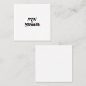 Le Professionnel | Cartes de visite Pivot to Nowhe (Devant / Derrière)