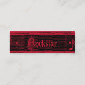 Le profil comme une carte de profil de Rockstar (Dos)