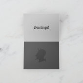 Le profil du diable - carte de salutation et de (Intérieur)