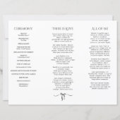 Le programme de mariage triple luxe Old Money (Dos)