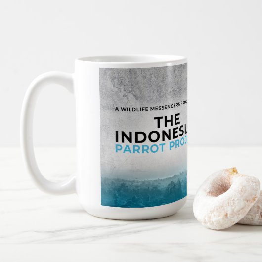 Le projet de perroquet indonésien Mug (Avec donut)
