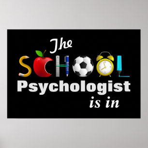 Le Psychologue De L'École Est Sur Affiche
