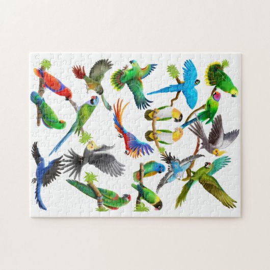 Le puzzle d'amants de perroquet (Horizontal)