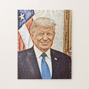 Le puzzle d'art du président Donald Trump