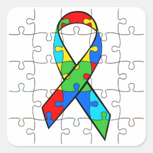 Le puzzle d'autisme rapièce des autocollants