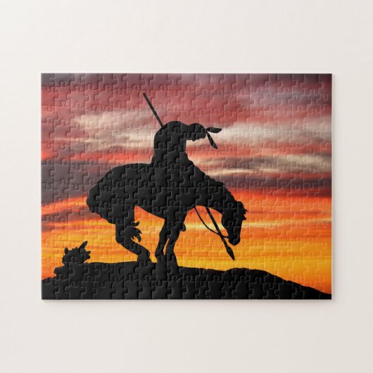 Le Puzzle de la silhouette du sentier (Horizontal)