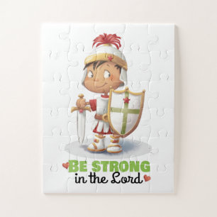 Le puzzle de l'Armure de Dieu, garçon "Soyez fort