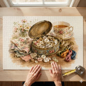 Le Puzzle du Bouton en Boîte de Fer-Blanc
