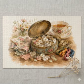 Le Puzzle du Bouton en Boîte de Fer-Blanc