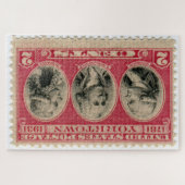 Le puzzle du timbre des poètes des États-Unis (Horizontal)