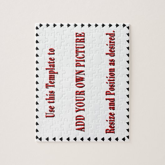 Le puzzle fait sur commande ajoutent votre propre (Vertical)