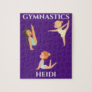 Le puzzle personnalisé de la fille de GYMNASTICS.
