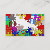 Le puzzle rapièce le carte de visite (Dos)