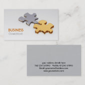 Le puzzle rapièce le carte de visite (Devant / Derrière)