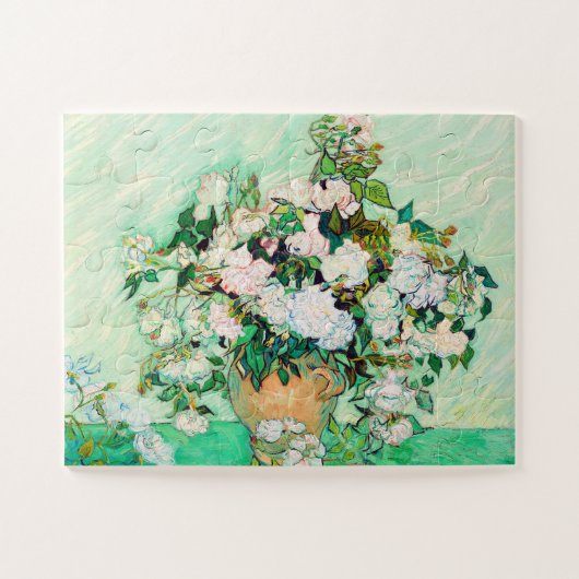 Le puzzle rose des roses de Van Gogh (Horizontal)