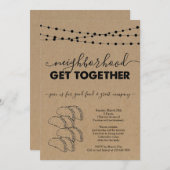 Le quartier de Taco s'unissent Invitation (Devant / Derrière)