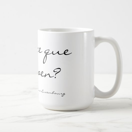 le que le de Qu'est-ce buppen la tasse (Droite)