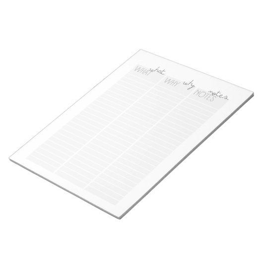 Le Quoi ? Notes ? Pourquoi ? Bloc-notes amusant (Incliné)