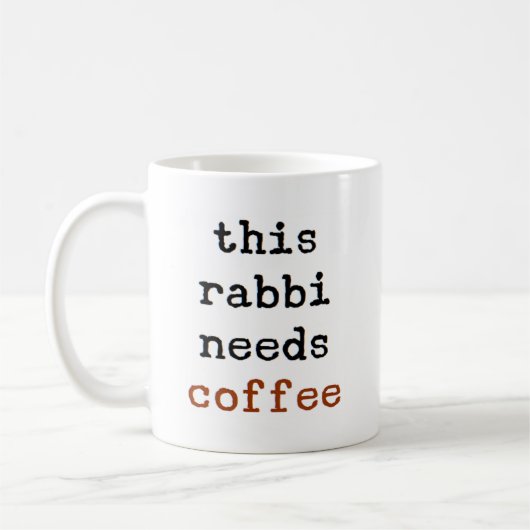 le rabbin a besoin d'une tasse de café (Gauche)