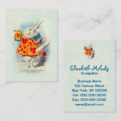 Le Rabbitt en Alice dans le carte de visite de ~ (Devant / Derrière)