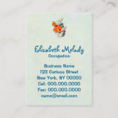 Le Rabbitt en Alice dans le carte de visite de ~ (Dos)