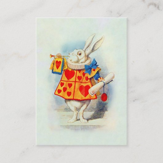 Le Rabbitt en Alice dans le carte de visite de ~ (Devant)