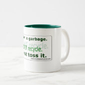 Le racisme, c'est la poubelle - Mug classique, 11  (Devant droit)