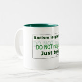 Le racisme, c'est la poubelle - Mug classique, 11  (Devant gauche)