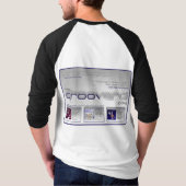 Le raglan de Groovera a glacé le T-shirt (Dos)
