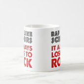 Le rap contre le Rock Paper Ciseaux Drôle Mug (Centre)