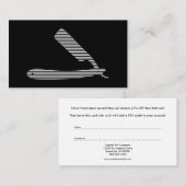 le rasoir barre le programme de référence (Devant / Derrière)