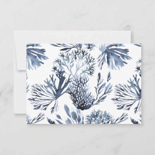 Le récif bleu | Mariage nautique RSVP (Dos)