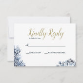 Le récif bleu | Mariage nautique RSVP (Devant)