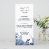 Le récif bleu | Menu Mariage nautique (Debout devant)