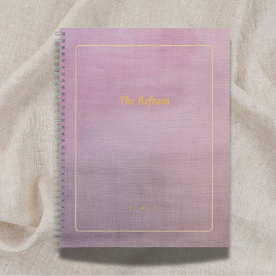Le Refrain   Cahier de poésie mauve personnalisé