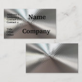 Le regard en métal plaque les cartes de visite (Devant / Derrière)