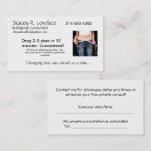 Le remodelage consultent des cartes de visite (Devant / Derrière)