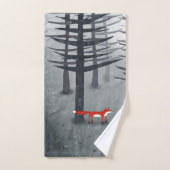 Le Renard et la Forêt (Serviette à main)