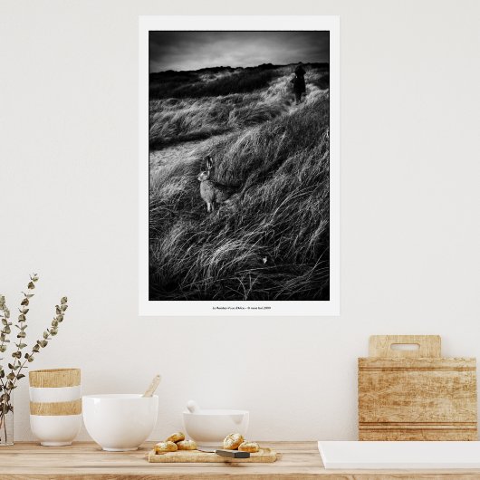 Le Rendez-vous d'Alice Wonderland foto van mooie k Poster (Keuken)