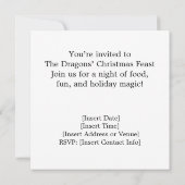 Le Repas de Noël des Dragons – Invitation de Fêtes (Dos)