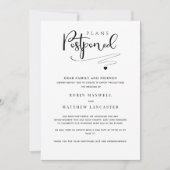 Le report Mariage, un Faire-part moderne simple (Devant)