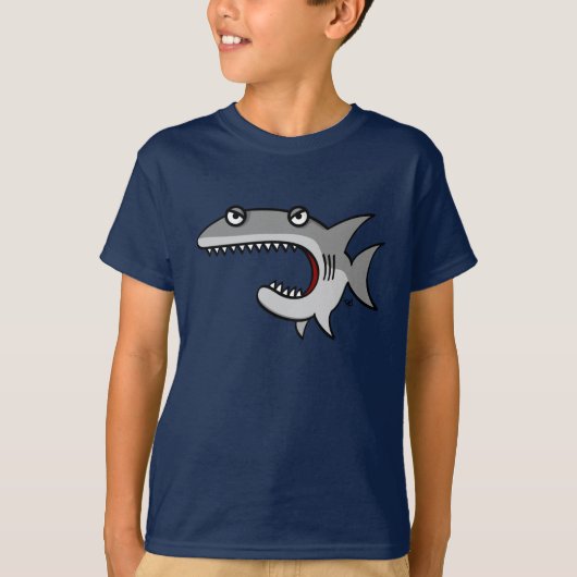 Le requin de bande dessinée badine le T-shirt (Devant)
