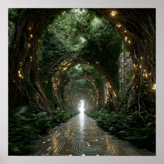 Le Réseau Vivant - Poster Solarpunk (Devant)