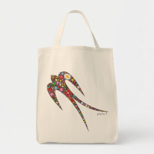 le ressort d'hirondelle de fatfatin fleurit le sac