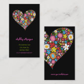 Le ressort fleurit la carte de profil d'amour de (Devant / Derrière)