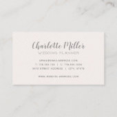 Le ressort floral rougissent carte de visite (Dos)