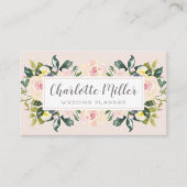 Le ressort floral rougissent carte de visite (Devant)