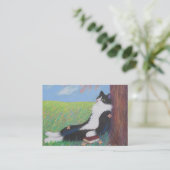 Le ressort vient enfin carte de visite (Debout devant)