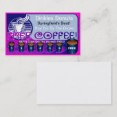 Le restaurant fournit la carte LIBRE 3 de club de (Devant / Derrière)