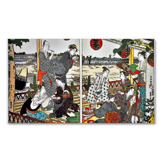 Le Restaurant Shikian, version Comics Magnetisch Visitekaartje (Voorkant)